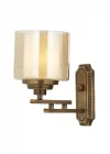 AP-60402-1E Eskitme Kaplama Aplik E27 Metal Cam 25x15cm