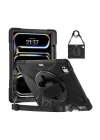 Apple ile uyumlu iPad Pro 13 2025 M5 Defender Tablet Silikon Siyah
