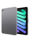 Apple iPad Mini 7 Mini 6 ile uyumlu Kılıf Tablet Hibrit Silikon Case Kapak 2021-2024 Renksiz