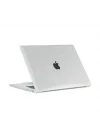 Apple Macbook Air 15inç M2 2023 A2941 ile uyumlu Kılıf Simli Ön Arka Kapak Renksiz