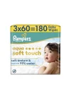Aqua Soft Touch Bebek Islak Havlu 3 Paket 180 Yaprak