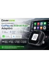 Araç İçi Kablosuz CarPlay ve Android Auto Adaptörü USB Bağlantılı Bluetooth ve WiFi Destekli Plug & Play Kolay Kurulum iOS ve Android Uyumlu Araç Multimedya Dönüştürücü | ZR1259