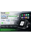 Araç İçi Kablosuz CarPlay ve Android Auto Adaptörü USB Bağlantılı Bluetooth ve WiFi Destekli Plug & Play Kolay Kurulum iOS ve Android Uyumlu Araç Multimedya Dönüştürücü | ZR1259