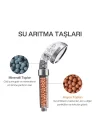 Arıtmalı Tasarruflu Duş Başlığı - 3 Ayarlı Krom & Şeffaf,%200 Artan Basınç,%35 Tasarruf, Kireç & Klor Azaltıcı