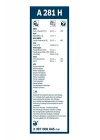 Arka Cam Sileceği - [280 mm] VW (VOLKSWAGEN) Polo (2005-2009) [9N3] #A281H