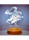 Astronot, Kozmonot, Astronot Hediyesi, Uzay Hediyesi, Kişiye Özel 3D Led Lamba