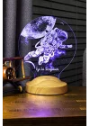 Astronot, Kozmonot, Astronot Hediyesi, Uzay Hediyesi, Kişiye Özel 3D Led Lamba