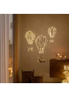 Asu Led Işıklı Balon Dekor 48 cm Altın