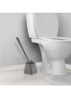 ATA HOME Silikon Klozet WC Tuvalet fırçası Gri Kare