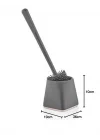 ATA HOME Silikon Klozet WC Tuvalet fırçası Gri Kare