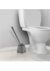 ATA HOME Silikon Klozet WC Tuvalet fırçası Gri Kare