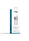 Aux to Lightning iPhone Ses Kablosu 100 cm, 1 metre Siyah 2 Yıl Garantili Yüksek Kalite - 2DK42S