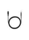 Aux - USB-C Ses Kablosu 100cm Siyah