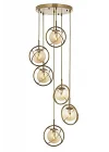 AV-60291-6ET Eskitme Kaplama Modern Avize E14 Metal Cam 40cm