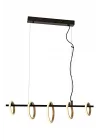AV-60359-5Y-BSY Sarı/Siyah Boyalı Modern Avize LED Metal Pleksi 80x20cm
