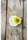 Ayçiçeği Tekli Mum Kalıbı (Silikon) (1 Adet)