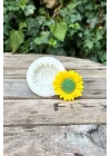 Ayçiçeği Tekli Mum Kalıbı (Silikon) (1 Adet)