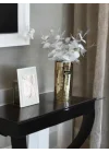 aynalı cam vazo gold