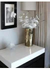 aynalı cam vazo gold