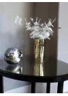 aynalı cam vazo gold