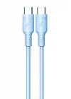 Azeada 60W Type-C to Type-C Şarj ve Data Kablosu 1m Yeşil PD-B82AY(Yeşil, Type-C to Type-C)