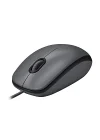 B100 Optik USB Kablolu Mouse, Sağ ve Sol Elle Kullanıma Uygun, Windows, Linux ve Mac ile Uyumlu, Siyah
