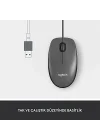 B100 Optik USB Kablolu Mouse, Sağ ve Sol Elle Kullanıma Uygun, Windows, Linux ve Mac ile Uyumlu, Siyah