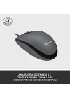 B100 Optik USB Kablolu Mouse, Sağ ve Sol Elle Kullanıma Uygun, Windows, Linux ve Mac ile Uyumlu, Siyah