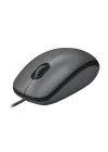 B100 Optik USB Kablolu Mouse, Sağ ve Sol Elle Kullanıma Uygun, Windows, Linux ve Mac ile Uyumlu, Siyah