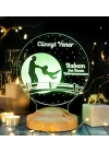 Babalar Günü Hediyesi, Canım Babam Erkek Figürlü Babalar Günü Hediyesi Led Lamba
