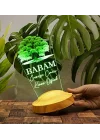 Babaya Hediye, Babalar Günü Hediyesi, Babama Hediye, Çınar Ağacı Figürlü Renkli Led Lamba Totem Şeklinde