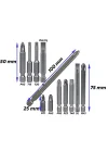 Badem10 Klytek Matkap Bits Uç Vidalama Ucu Düz Yıldız Torx Uç (12 PARÇA)