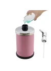 Badem10 Sıvı Sabunluk Losyon Yağ Şişesi Set Üstü Sıvı Sabunluk Pembe