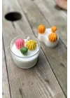 Ball Mini Üçlü Sukulent Mum Kalıbı (Silikon)