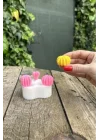 Ball Mini Üçlü Sukulent Mum Kalıbı (Silikon)