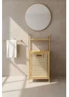 Bambu ECO-LITE BASIC Kirli Sepetli 2 Raflı Banyo Düzenleyici Çamaşır Sepeti DB-0031