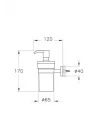 Base 200 A44107 Sıvı Sabunluk, Krom