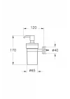 Base 200 A44107 Sıvı Sabunluk, Krom