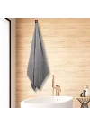 Basic Banyo Havlusu%100 Pamuk (gri, 90 * 150)