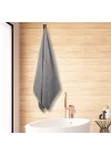 Basic Banyo Havlusu%100 Pamuk (gri, 90 * 150)