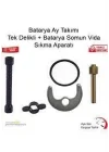 Batarya Ay Takımı Çift Delikli + Batarya Somun Sıkma Aparatı