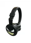 Batman Kablosuz Bluetooth Katlanabilir Kulaküstü Kulaklık Siyah