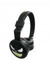 Batman Kablosuz Bluetooth Katlanabilir Kulaküstü Kulaklık Siyah