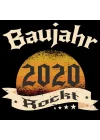 Baujahr 2020 Rockt: Cooles Geschenk zum 3. Geburtstag Geburtstagsparty Gästebuch Eintragen von Wünschen und Sprüchen lustig 2020 geboren | Baujahr Rockt