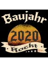 Baujahr 2020 Rockt: Cooles Geschenk zum 3. Geburtstag Geburtstagsparty Gästebuch Eintragen von Wünschen und Sprüchen lustig 2020 geboren | Baujahr Rockt