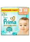 Bebek Bezi Premium Care 3 Beden 52 Adet Midi Jumbo Paket