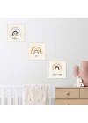 Bebek Odasına Özel Minimal Gökkuşağı Tasarımlı Çerçeve