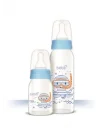 Bebsi Cam Biberon Seti, 250ml + 125ml, Mavi