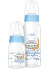 Bebsi Cam Biberon Seti, 250ml + 125ml, Mavi