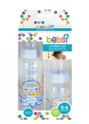 Bebsi Cam Biberon Seti, 250ml + 125ml, Mavi